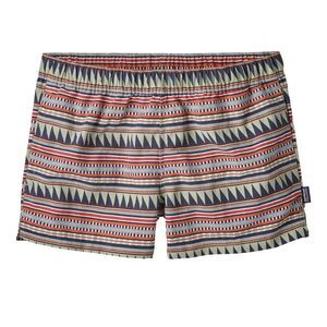 Patagonia Women's Barely Baggie Shorts 2½" Belay Stripe: Desert Sage size Medium